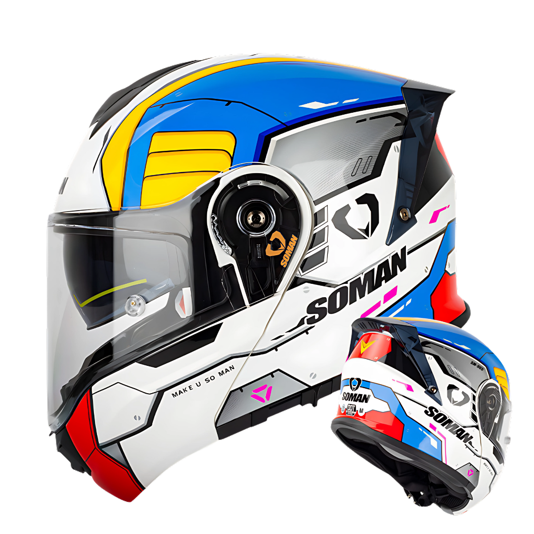 SM1 Modular Motorcycle Helmet – Dual Lens, ECE Certified