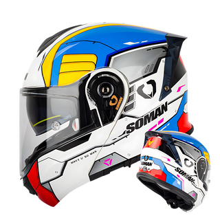 SM1 Modular Motorcycle Helmet – Dual Lens, ECE Certified