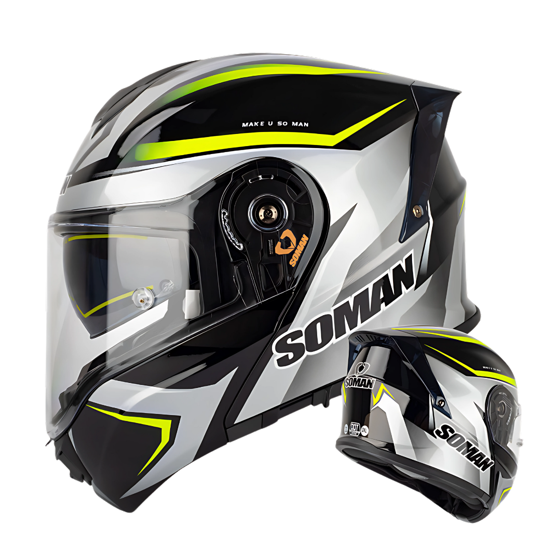 SM1 Modular Motorcycle Helmet – Dual Lens, ECE Certified