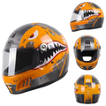 FiberTech Full Face Helmet - Fiber Glass with HD Visors