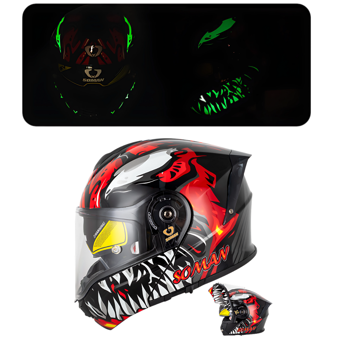 SM1 Modular Motorcycle Helmet – Dual Lens, ECE Certified