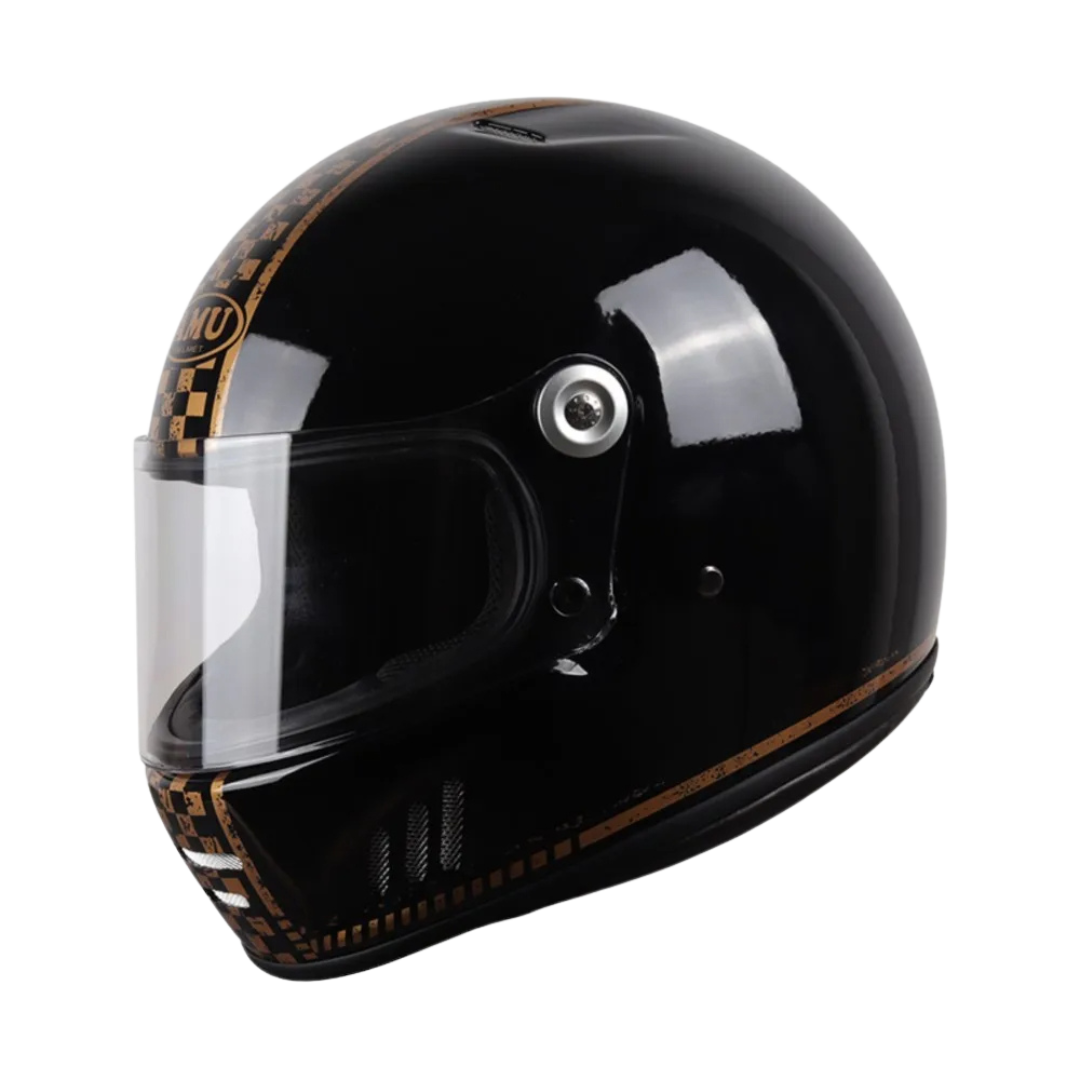 FiberTech Full Face Helmet - Fiber Glass with HD Visors