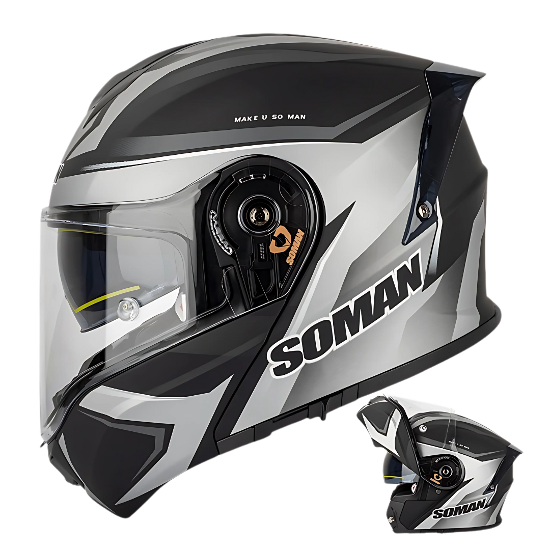 SM1 Modular Motorcycle Helmet – Dual Lens, ECE Certified