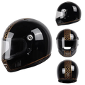 FiberTech Full Face Helmet - Fiber Glass with HD Visors