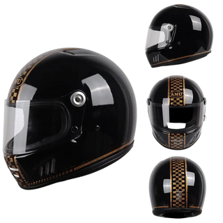FiberTech Full Face Helmet - Fiber Glass with HD Visors