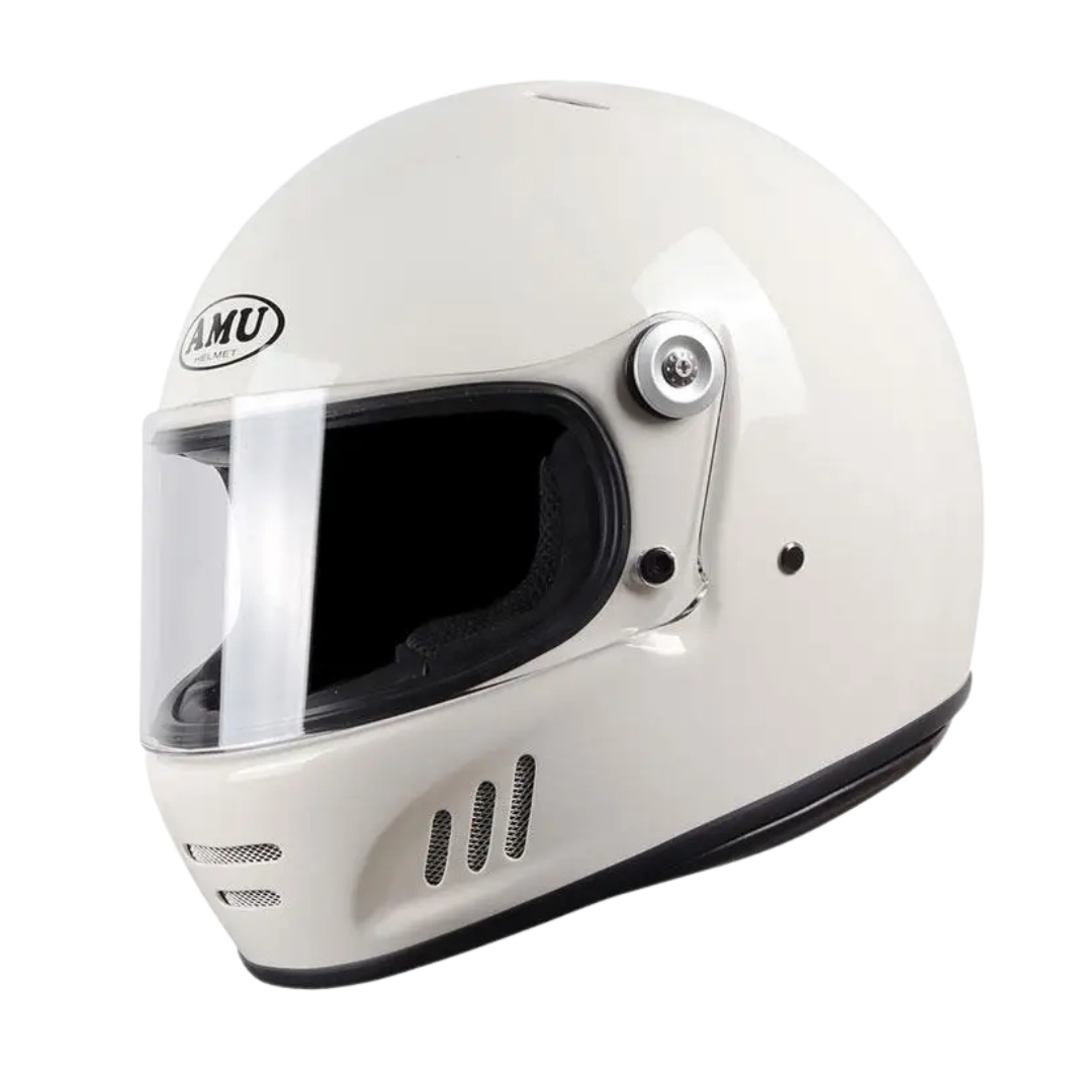 FiberTech Full Face Helmet - Fiber Glass with HD Visors