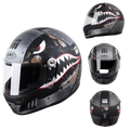 FiberTech Full Face Helmet - Fiber Glass with HD Visors