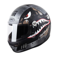 FiberTech Full Face Helmet - Fiber Glass with HD Visors