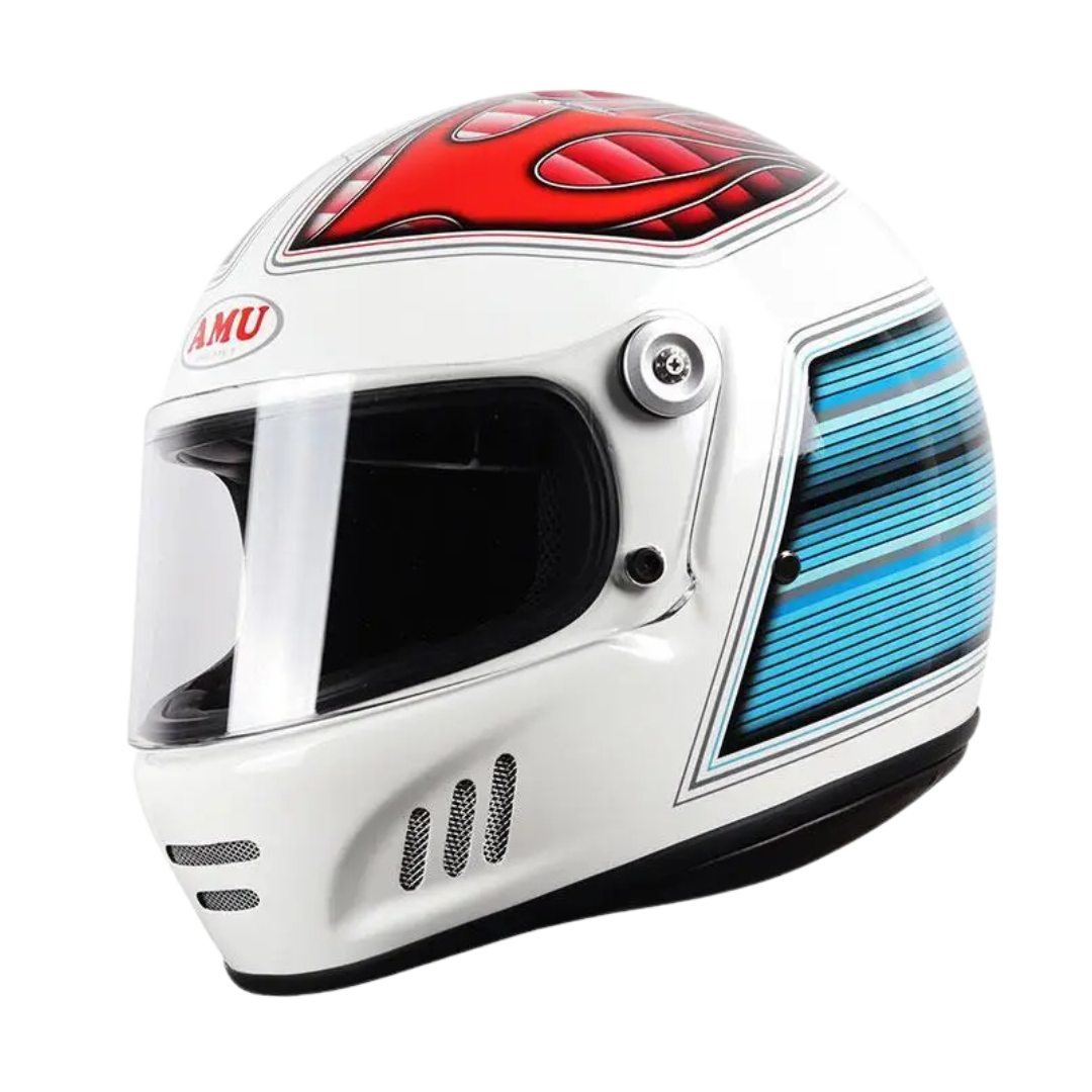 FiberTech Full Face Helmet - Fiber Glass with HD Visors