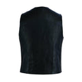 Men’s Classic Leather Biker Vest – Foster Waistcoat Style