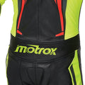 Men ESTROIL One Piece Leather Race Suit - Fluo Yellow
