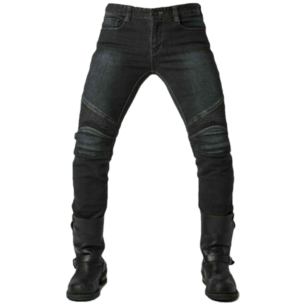 Men Kevlar Motorcycle Jeans Armour MK-4 - Faded Black