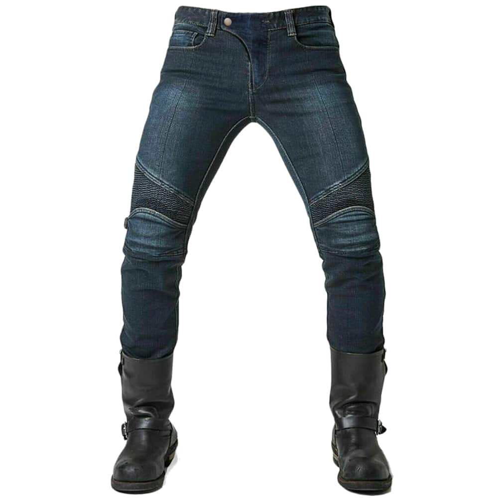 Men Kevlar Motorcycle Jeans Armour MK-4 - Faded Blue