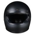Full Face Retro Motorcycle Helmet - Cafe Racer - Matte