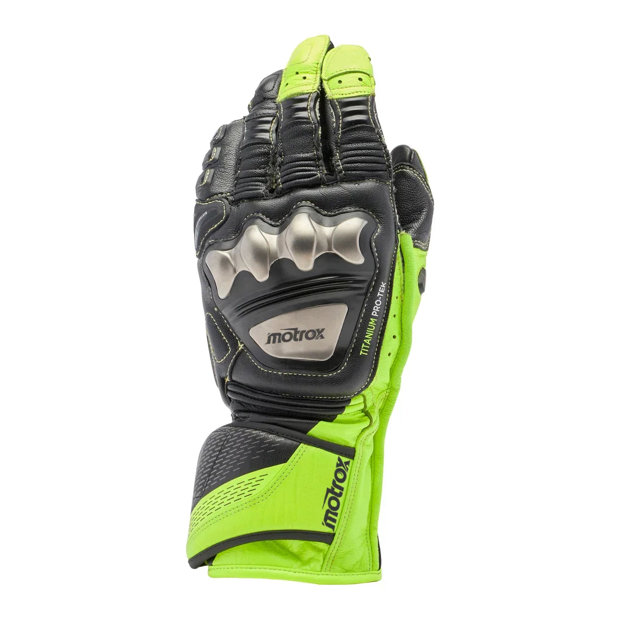 Biker Leather Gloves Amazing Metal Gear