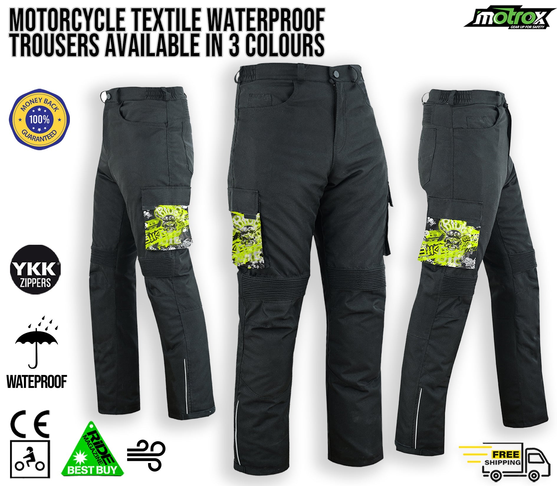 Men Motorcycle Pants Superior Textile Touring Trousers