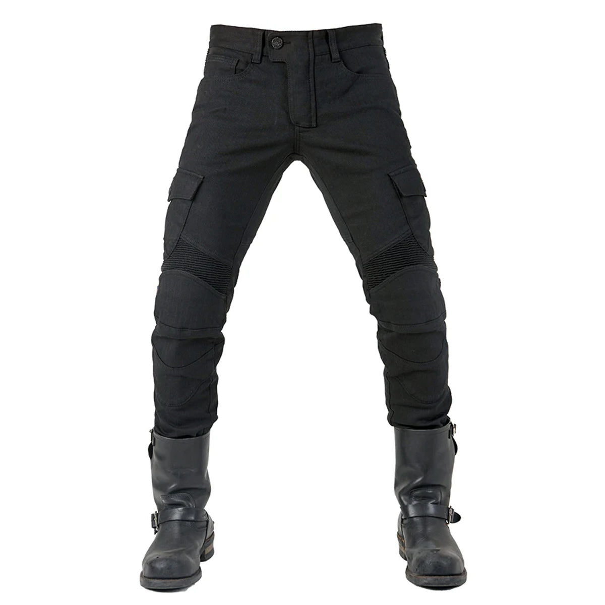 Men Kevlar Motorcycle Jeans Armour MK-4 - Jet Black