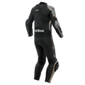 Men Leather Motorcycle Suit Avro — Charcoal