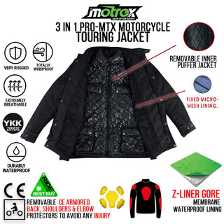 Textile Motorcycle Jacket Thrilling Pro-MTX Racer 3