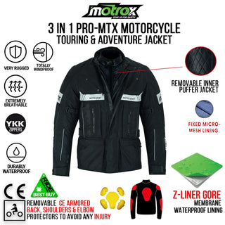 Textile Motorcycle Jacket Thrilling Pro-MTX Racer 3