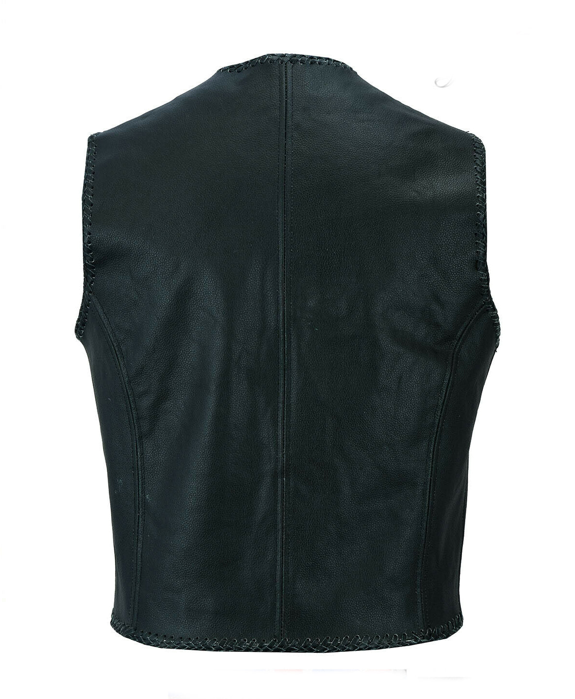Men Biker Leather Vest Luxurious Brando Waistcoat Style
