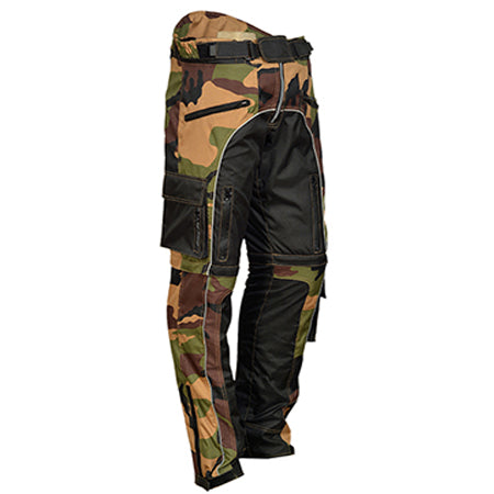Camo Textile Motorcycle Trousers Convenient Wear