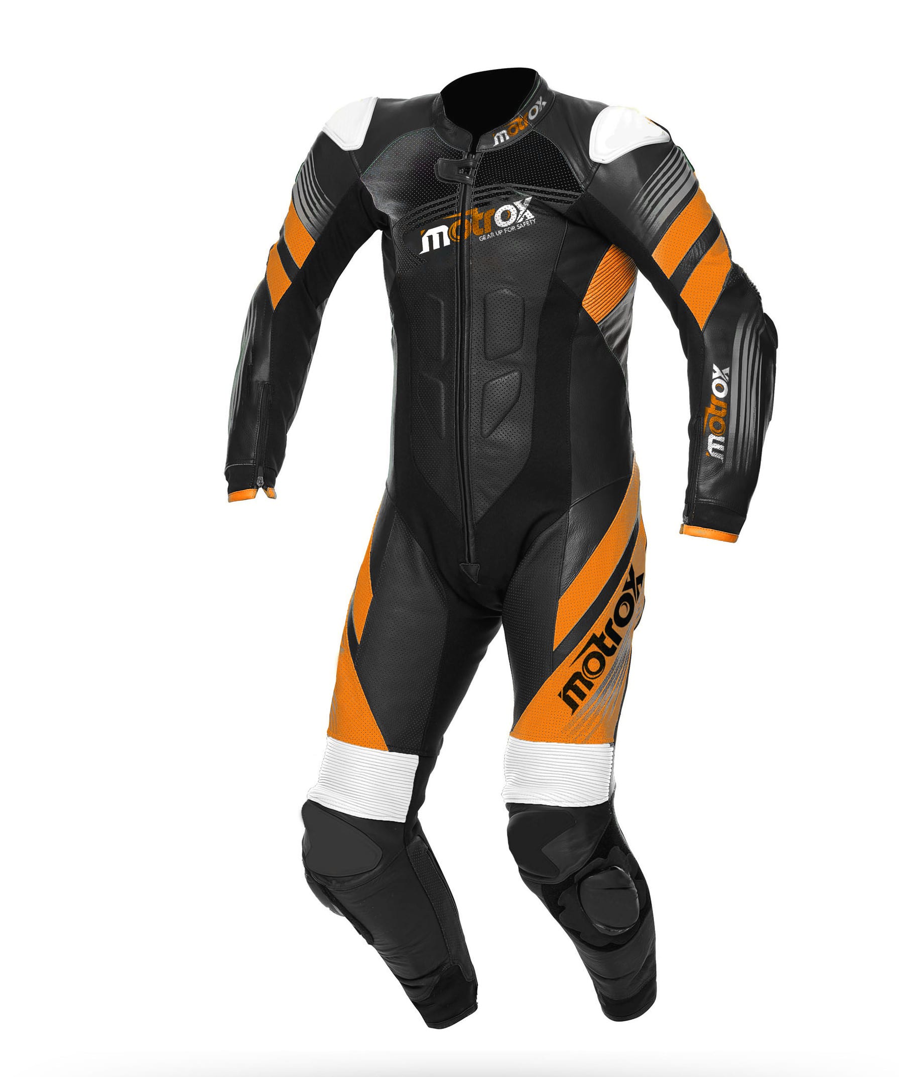 Men ESTORIL One Piece Leather Motorcycle Suit