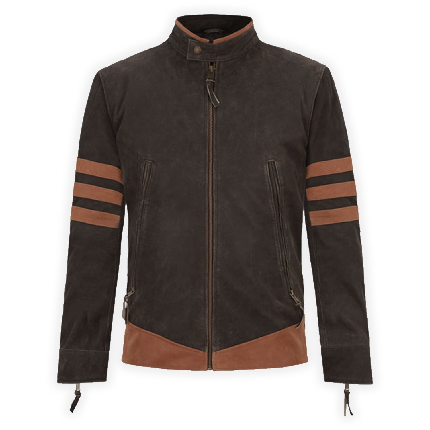 Motrox X-Men Origins Wolverine Leather Jacket - BROWN