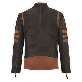 Motrox X-Men Origins Wolverine Leather Jacket - BROWN